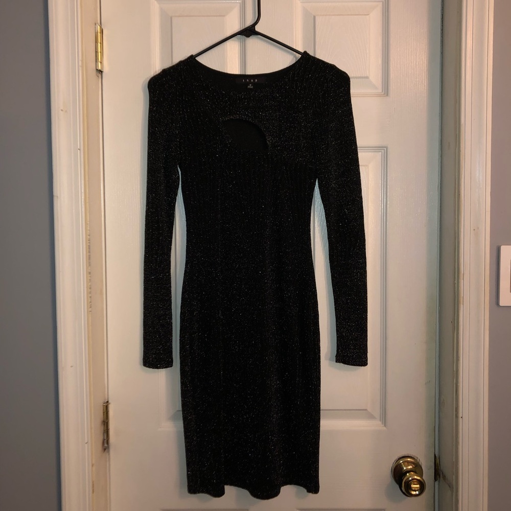 Black Glitter Dress